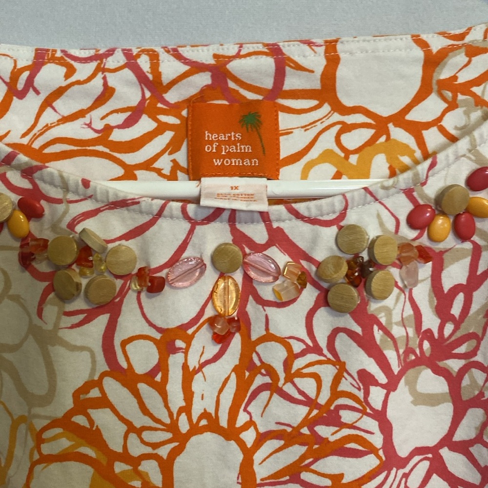 Hearts of palm top size 1x - Picture 2 of 8